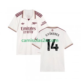 Camisolas de futebol Arsenal Viktor Gyokeres 14 Equipamento 3ª 2025/26 Manga Curta